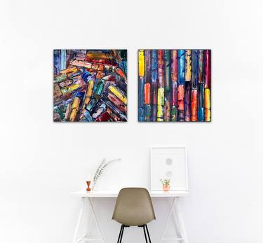Original Abstract Expressionism Abstract Paintings by Preston M Smith Pms