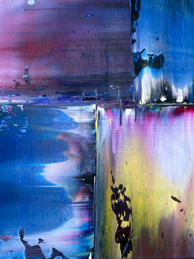 Original Abstract Expressionism Abstract Painting by Preston M Smith Pms