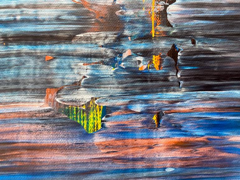 Original Abstract Expressionism Abstract Painting by Preston M Smith Pms