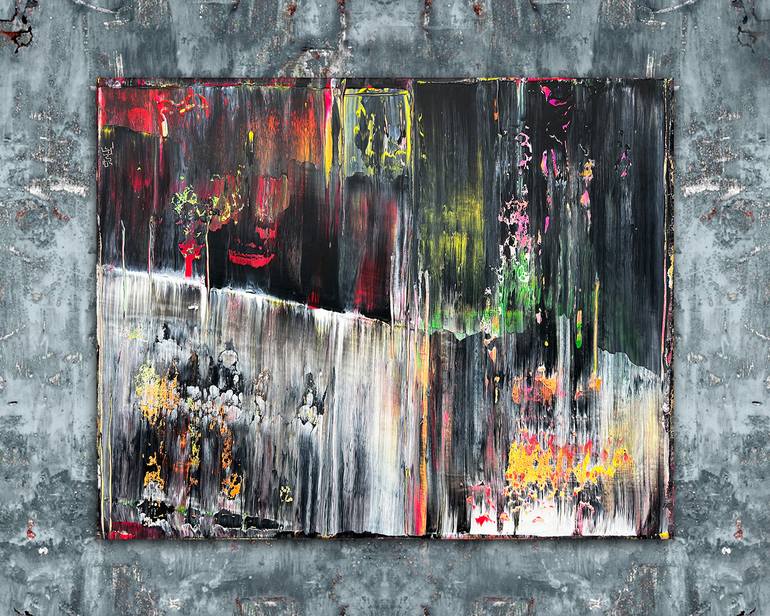 Original Abstract Expressionism Abstract Painting by Preston M Smith Pms