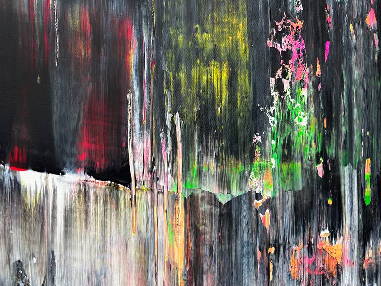 Original Abstract Expressionism Abstract Painting by Preston M Smith Pms