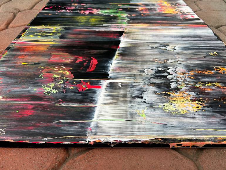 Original Abstract Expressionism Abstract Painting by Preston M Smith Pms