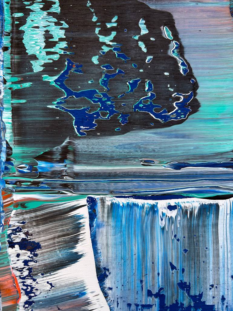 Original Abstract Expressionism Abstract Painting by Preston M Smith Pms