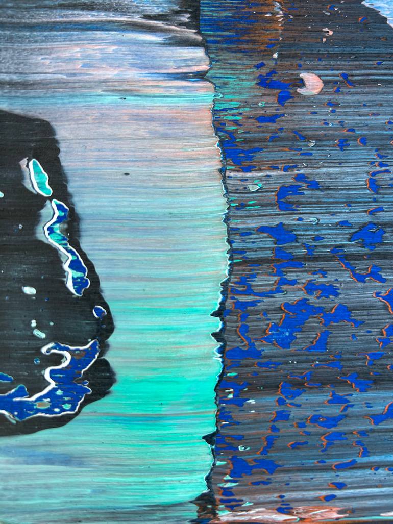 Original Abstract Expressionism Abstract Painting by Preston M Smith Pms