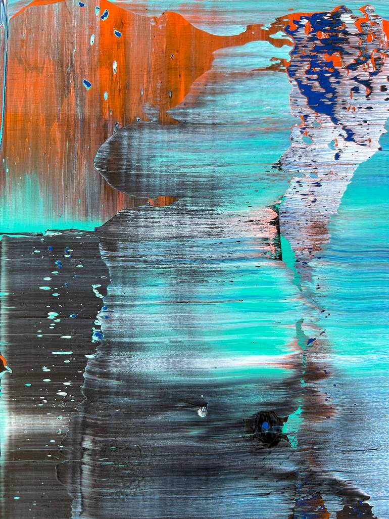 Original Abstract Expressionism Abstract Painting by Preston M Smith Pms