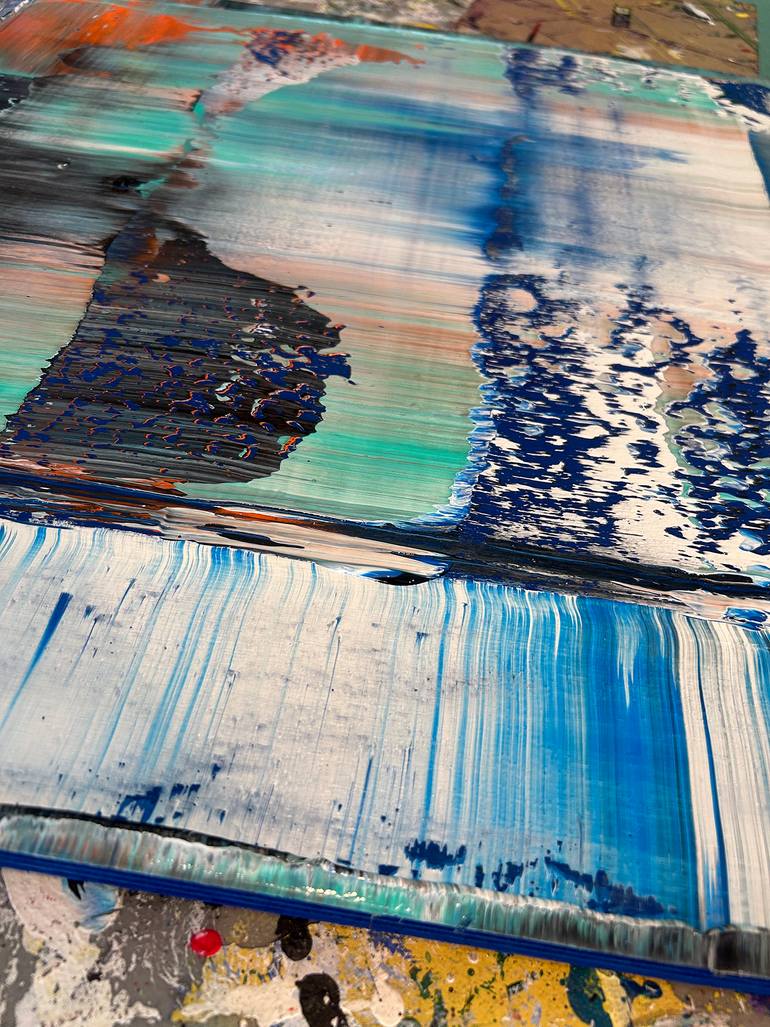 Original Abstract Expressionism Abstract Painting by Preston M Smith Pms