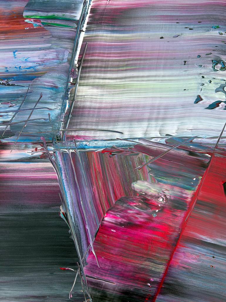 Original Abstract Expressionism Abstract Painting by Preston M Smith Pms