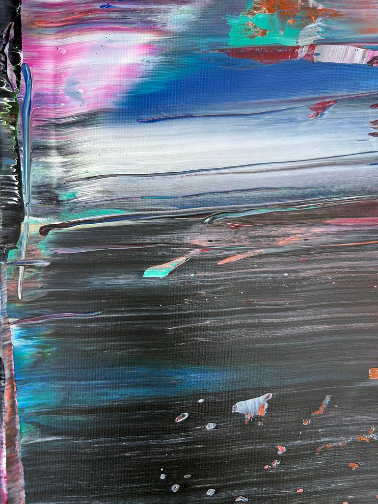 Original Abstract Expressionism Abstract Painting by Preston M Smith Pms