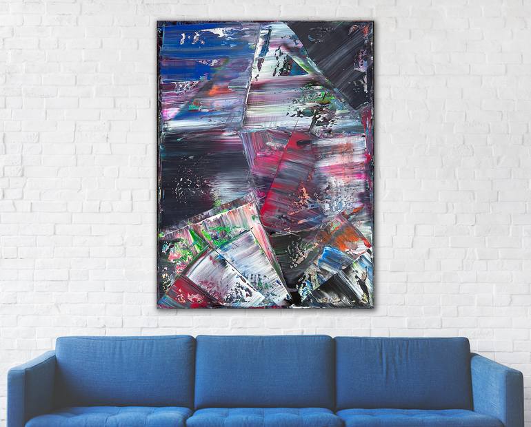 Original Abstract Expressionism Abstract Painting by Preston M Smith Pms