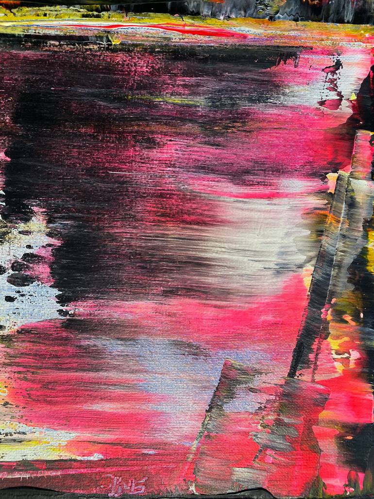 Original Abstract Expressionism Abstract Painting by Preston M Smith Pms