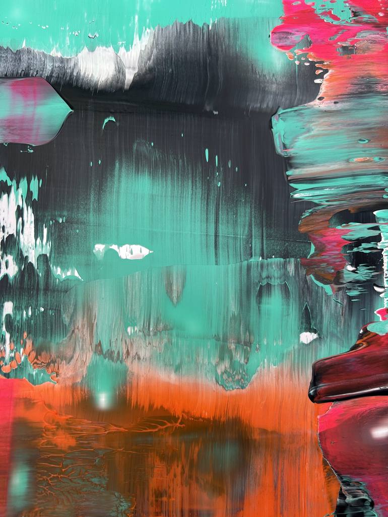 Original Abstract Expressionism Abstract Painting by Preston M Smith Pms
