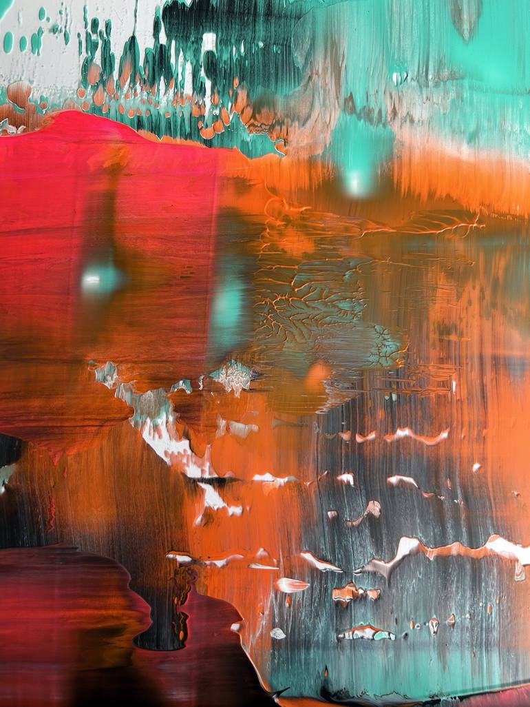 Original Abstract Expressionism Abstract Painting by Preston M Smith Pms