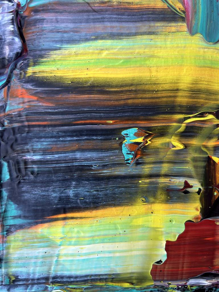 Original Abstract Expressionism Abstract Painting by Preston M Smith Pms