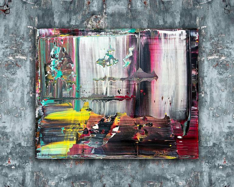 Original Abstract Expressionism Abstract Painting by Preston M Smith Pms