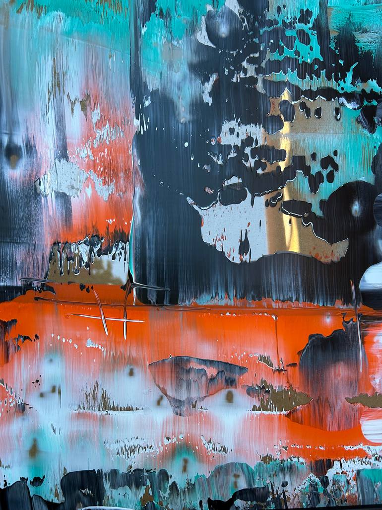 Original Abstract Expressionism Abstract Painting by Preston M Smith Pms