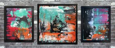 Original Abstract Expressionism Abstract Paintings by Preston M Smith Pms
