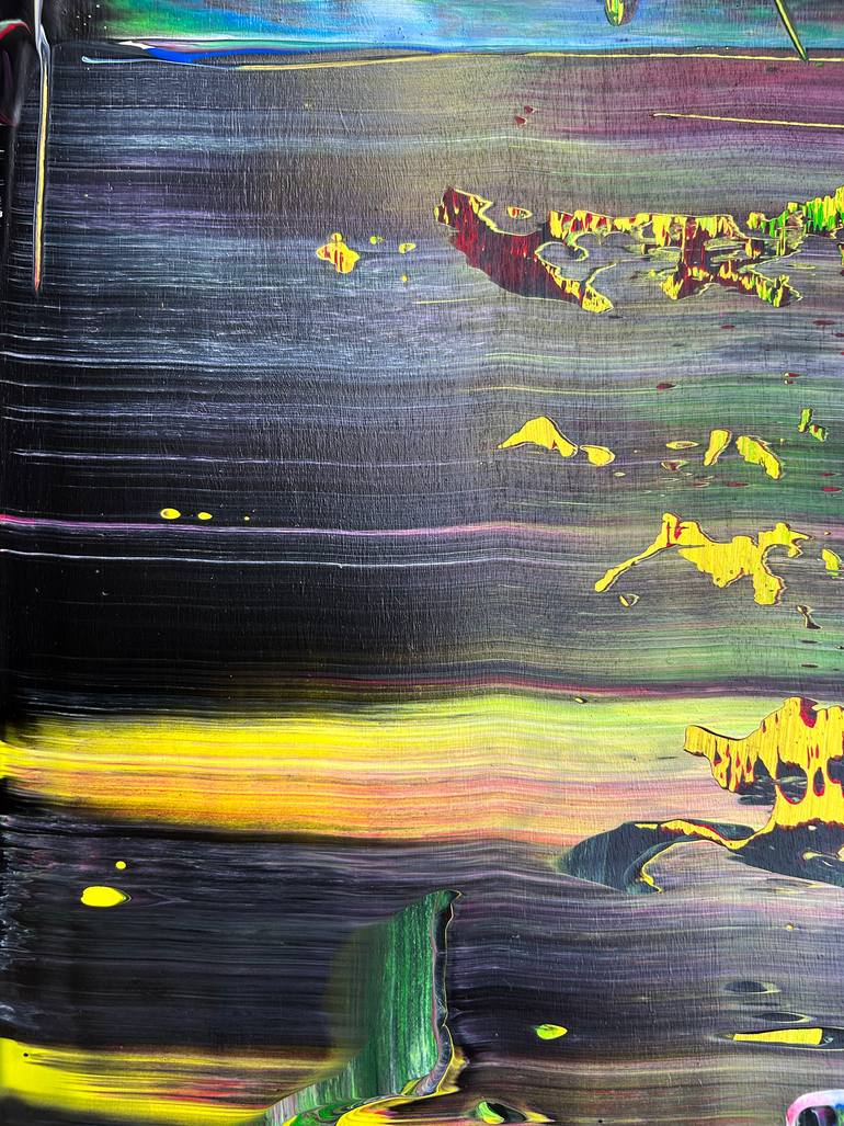 Original Abstract Expressionism Abstract Painting by Preston M Smith Pms