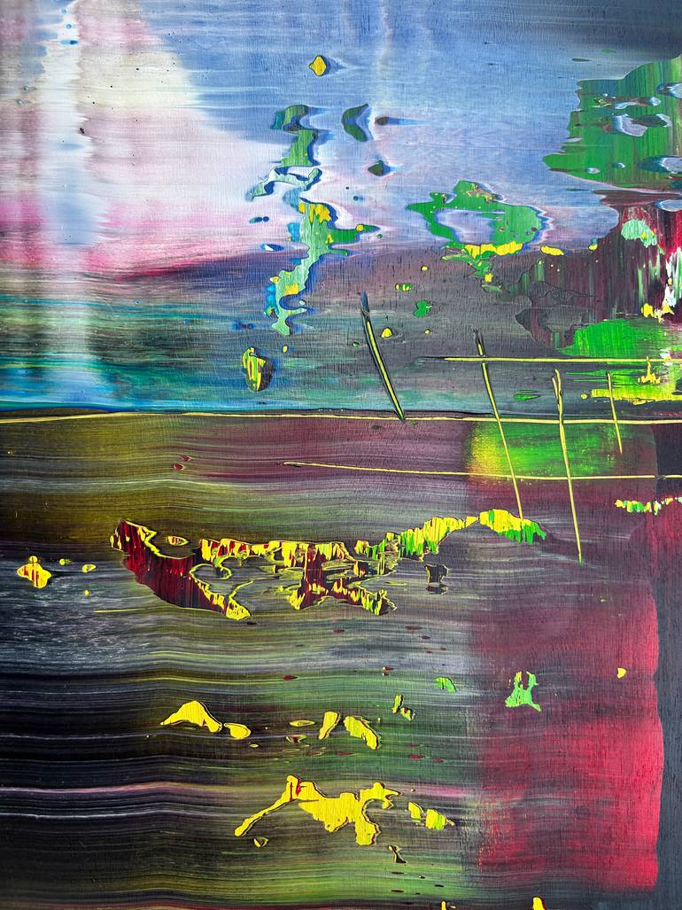 Original Abstract Expressionism Abstract Painting by Preston M Smith Pms