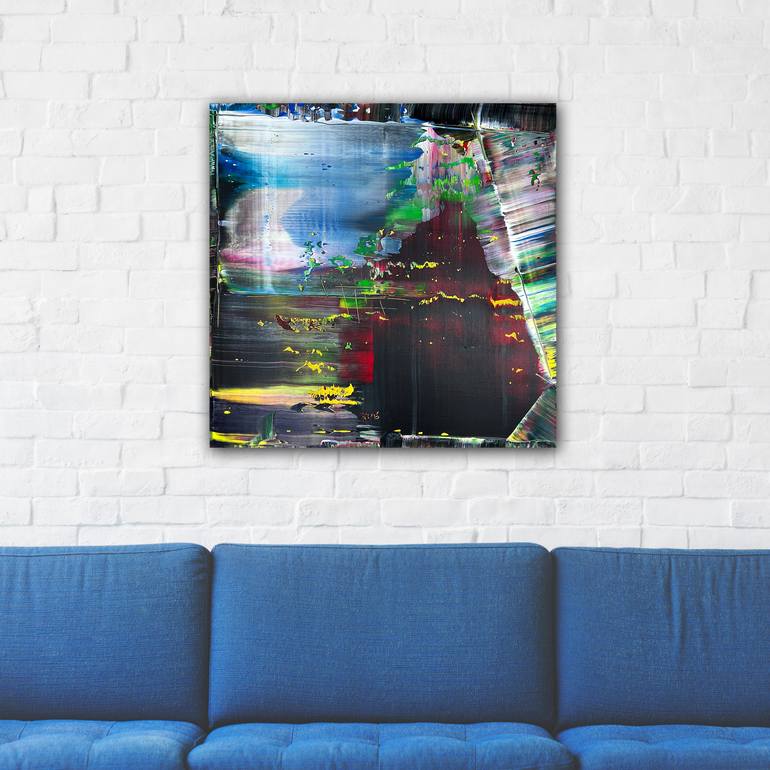 Original Abstract Expressionism Abstract Painting by Preston M Smith Pms