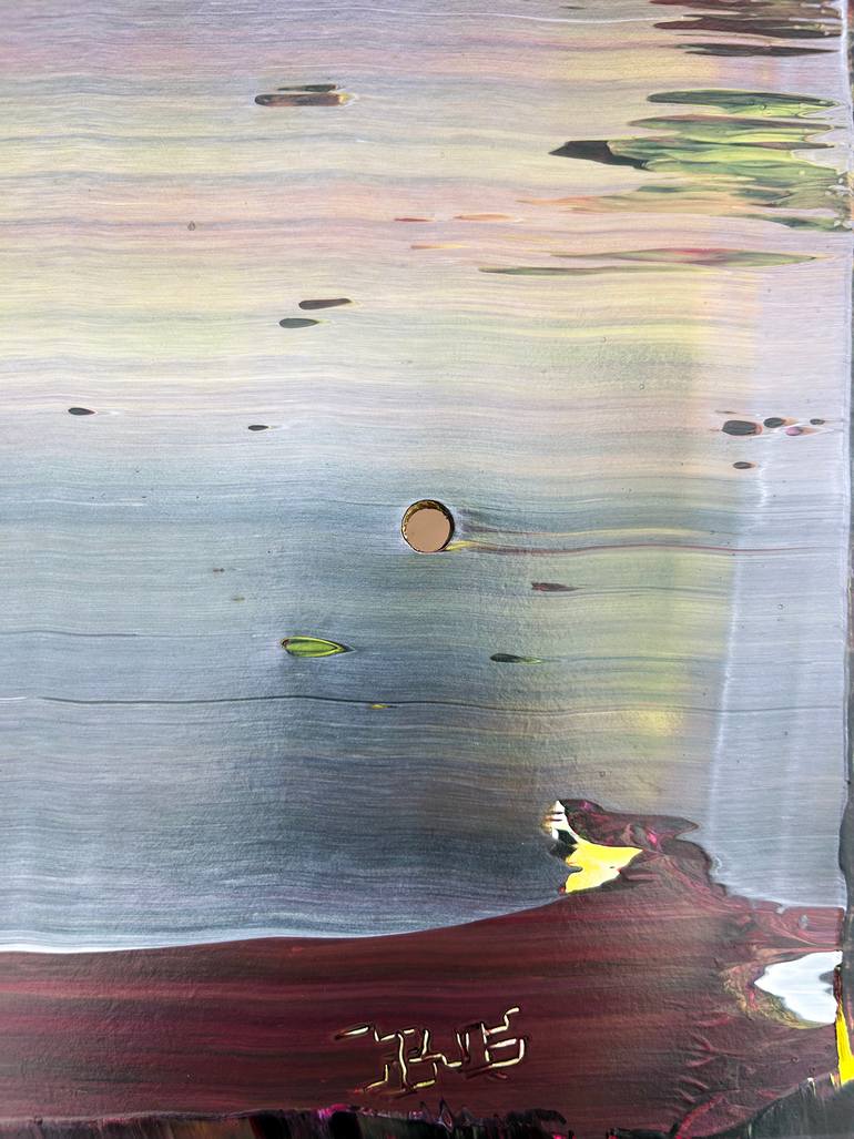 Original Abstract Expressionism Abstract Painting by Preston M Smith Pms