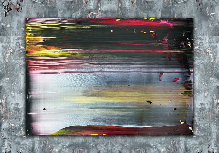 Original Abstract Expressionism Abstract Painting by Preston M Smith Pms