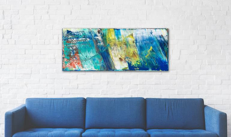 Original Abstract Expressionism Abstract Painting by Preston M Smith Pms