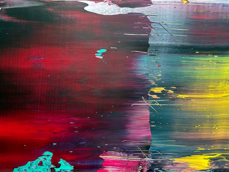 Original Abstract Expressionism Abstract Painting by Preston M Smith Pms