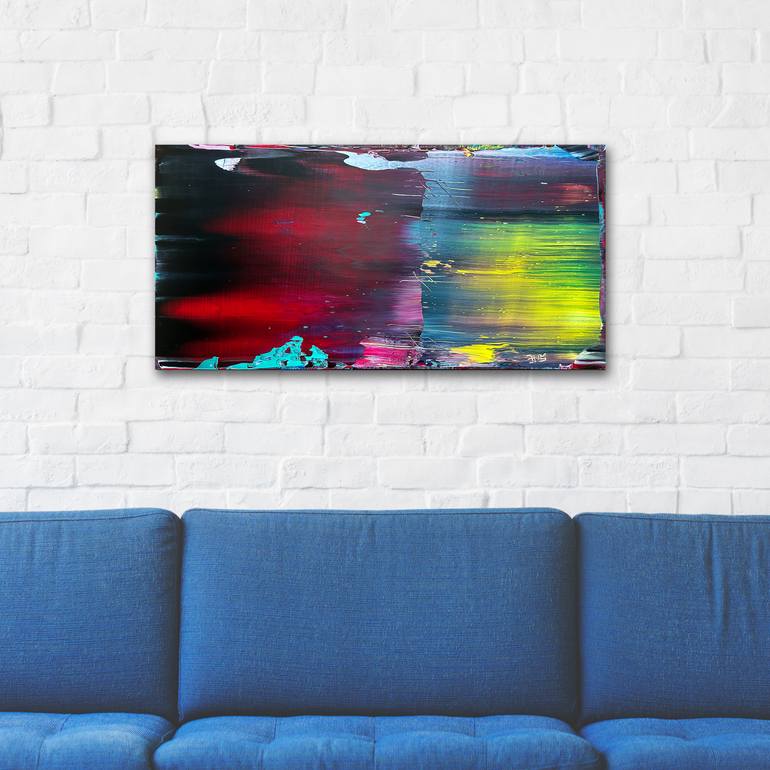 Original Abstract Expressionism Abstract Painting by Preston M Smith Pms