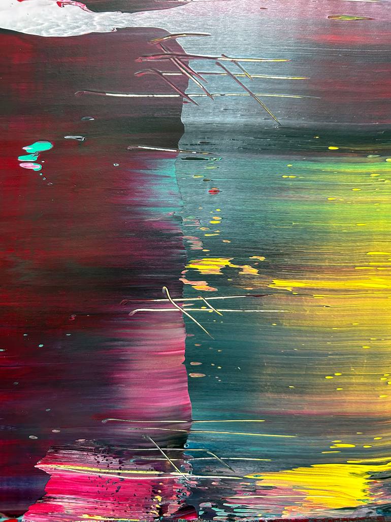 Original Abstract Expressionism Abstract Painting by Preston M Smith Pms