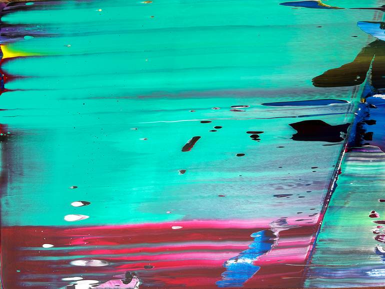 Original Abstract Expressionism Abstract Painting by Preston M Smith Pms