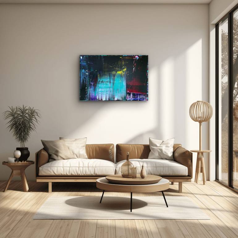 Original Abstract Expressionism Abstract Painting by Preston M Smith Pms