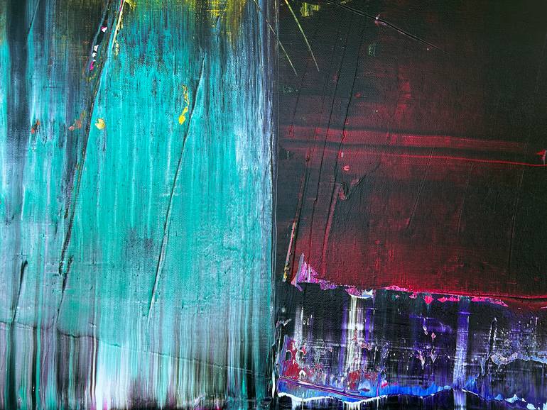 Original Abstract Expressionism Abstract Painting by Preston M Smith Pms