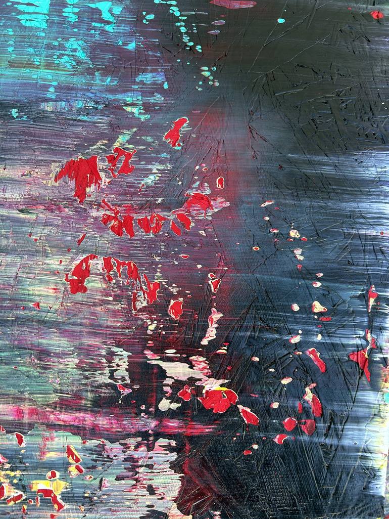 Original Abstract Expressionism Abstract Painting by Preston M Smith Pms