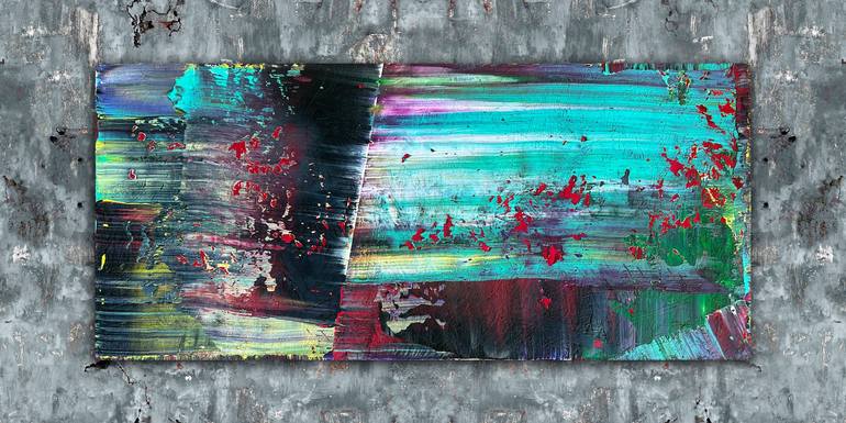 Original Abstract Expressionism Abstract Painting by Preston M Smith Pms