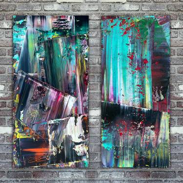 Original Abstract Expressionism Abstract Painting by Preston M Smith Pms