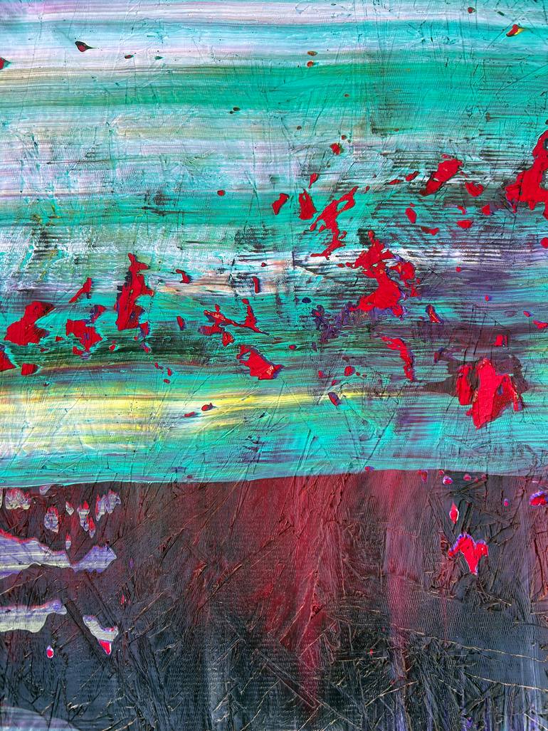 Original Abstract Expressionism Abstract Painting by Preston M Smith Pms