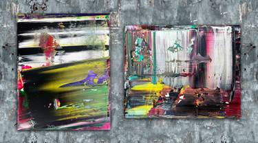 Original Abstract Expressionism Abstract Painting by Preston M Smith Pms