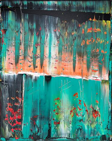 Original Abstract Expressionism Abstract Painting by Preston M Smith Pms