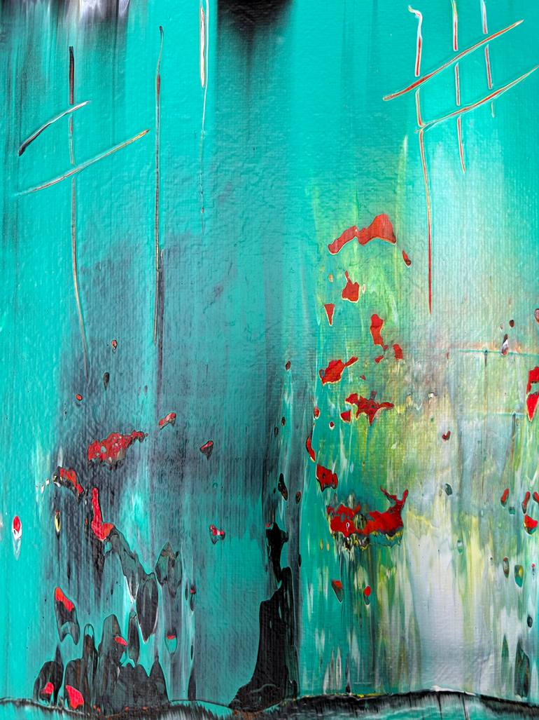 Original Abstract Expressionism Abstract Painting by Preston M Smith Pms