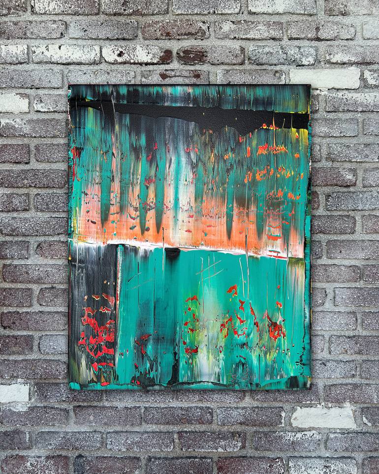 Original Abstract Expressionism Abstract Painting by Preston M Smith Pms