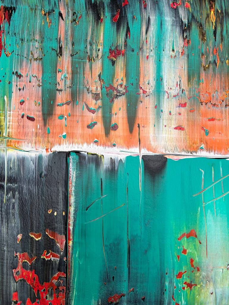 Original Abstract Expressionism Abstract Painting by Preston M Smith Pms