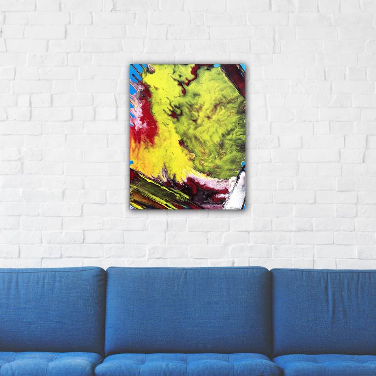 Original Abstract Expressionism Abstract Painting by Preston M Smith Pms