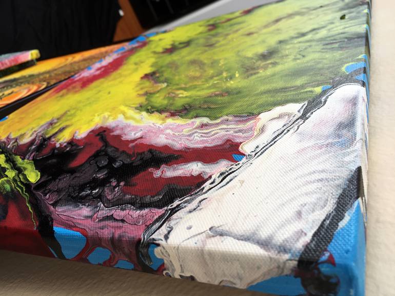 Original Abstract Expressionism Abstract Painting by Preston M Smith Pms