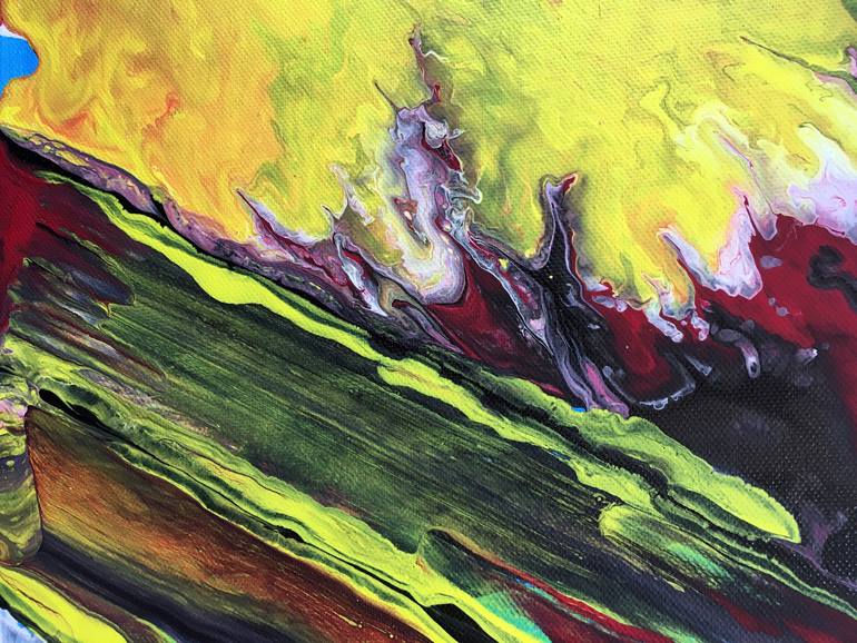 Original Abstract Expressionism Abstract Painting by Preston M Smith Pms
