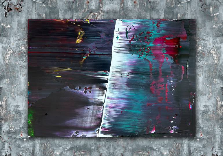 Original Abstract Expressionism Abstract Painting by Preston M Smith Pms