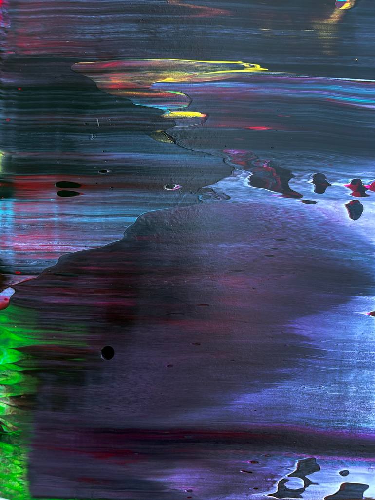 Original Abstract Expressionism Abstract Painting by Preston M Smith Pms