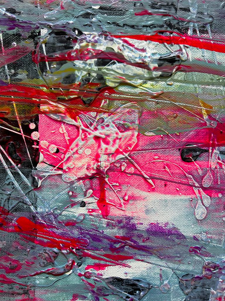 Original Abstract Expressionism Abstract Painting by Preston M Smith Pms