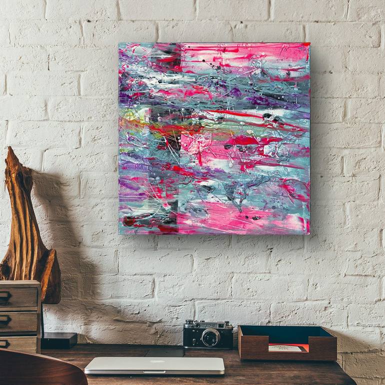 Original Abstract Expressionism Abstract Painting by Preston M Smith Pms