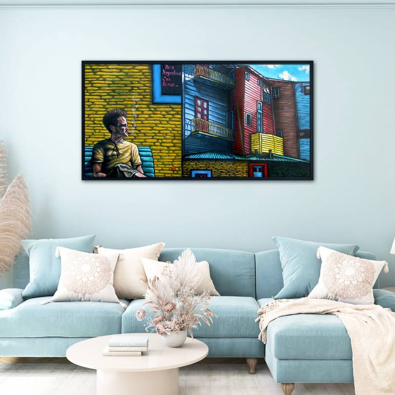 Original Pop Art Cities Painting by Preston M Smith Pms