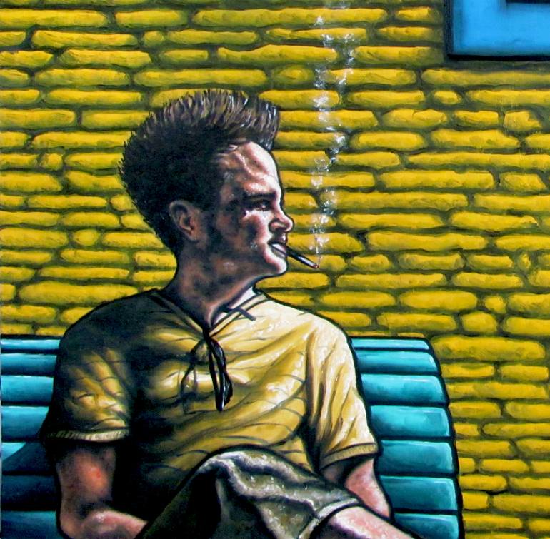 Original Pop Art Cities Painting by Preston M Smith Pms